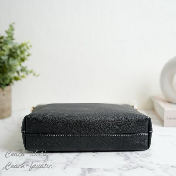 NWT Tory Burch Thea Swingpack Leather Crossbody in Black - Picture 11 of 11